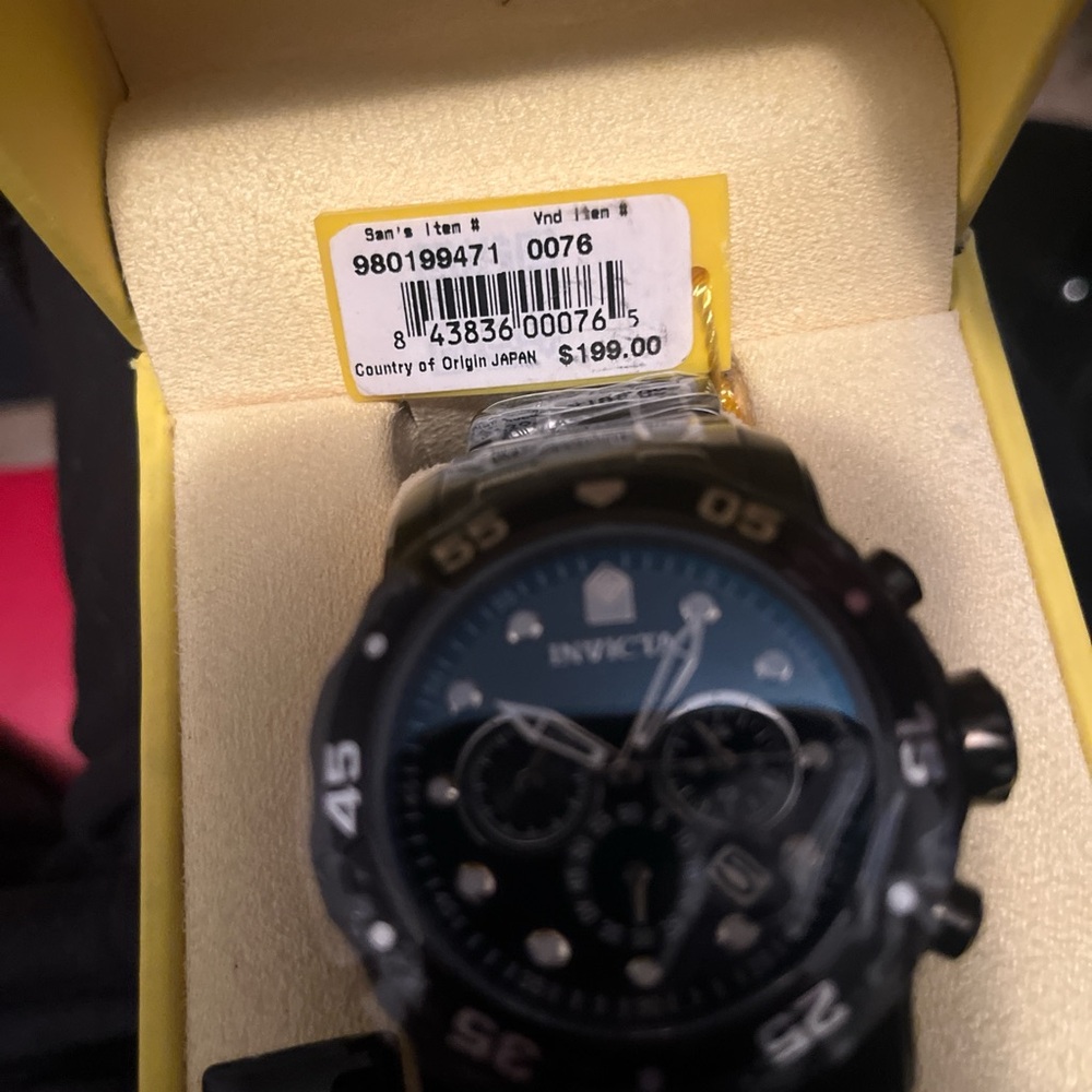 Invicta Black and Blue Dive Watch